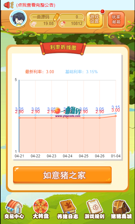 区块链如意猪 农场游戏牧场养殖游戏猪之家带商城如意猪龙猫传奇/吉祥兔天鹅城/富贵鸡 基于thinkphp 区块链如意猪 农场游戏牧场养殖游戏猪之家带商城如意猪龙猫传奇/吉祥兔天鹅城/富贵鸡 基于thinkphp