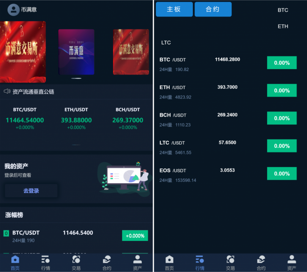 币满意交易所源码/币币交易所/合约机器人/控线杠杆/区块链/USDT以太坊代币交易所