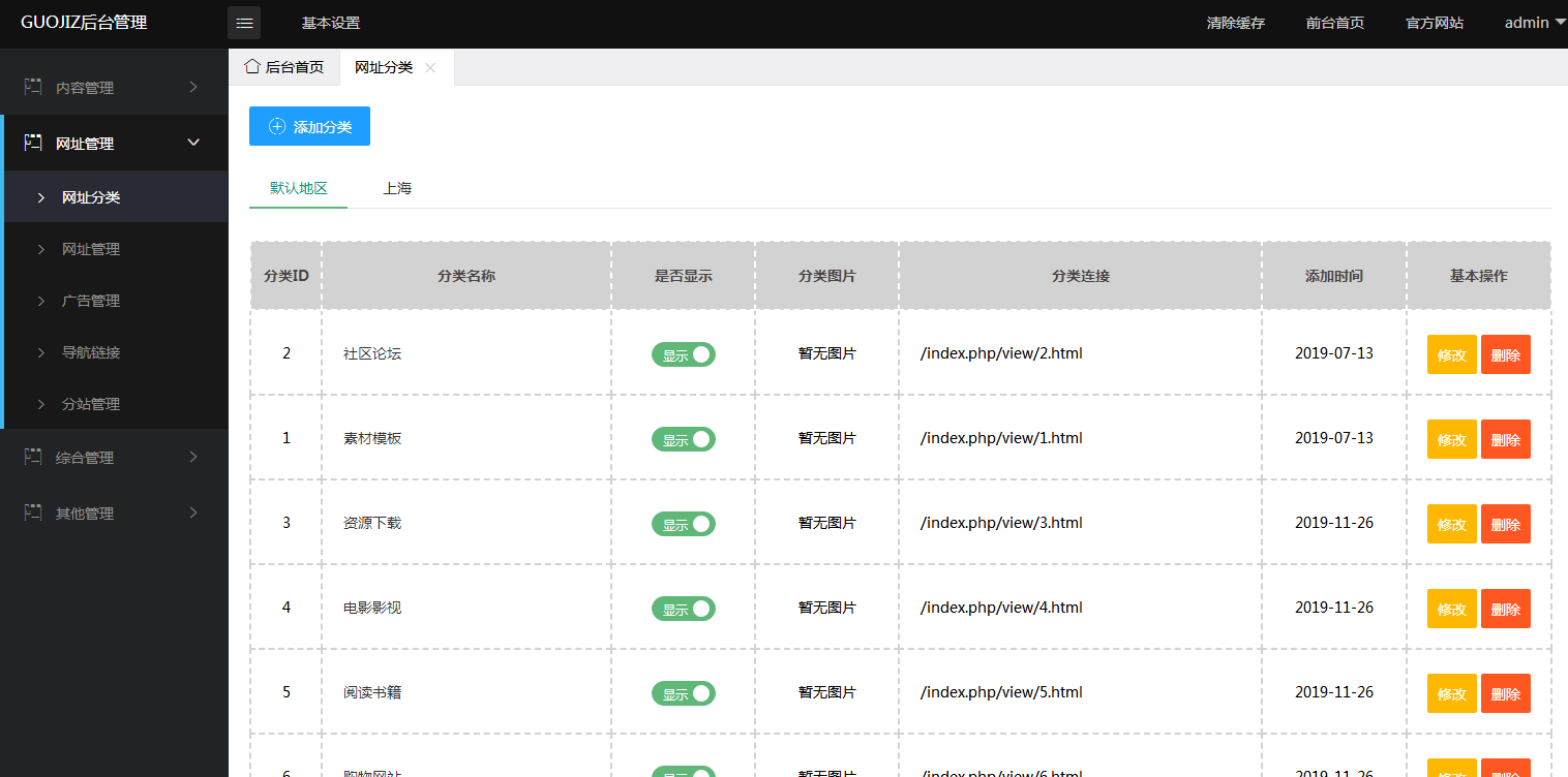 最近更新版国际网址导航系统源码